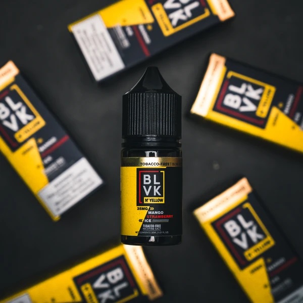 BLVK YELLOW - マンゴー・ストロベリー・アイス Nicotine Salt  30ml