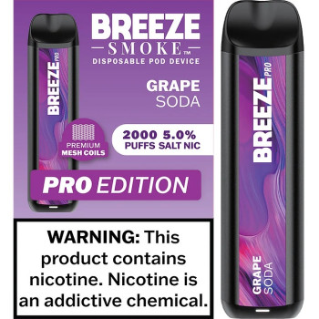 Breeze Pro 6ml 2000 使い捨てデバイス - グレープ