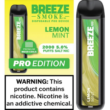 Breeze Pro 6ml 2000 使い捨てデバイス - レモンミント