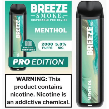 Breeze Pro 6ml 2000 使い捨てデバイス - メンソール