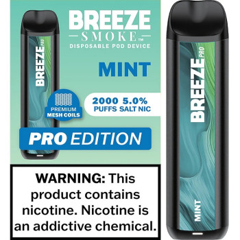 Breeze Pro 6ml 2000 使い捨てデバイス - ミント