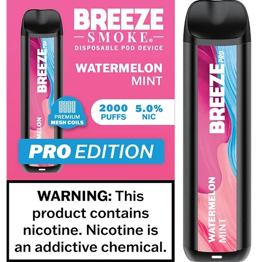 Breeze Pro 6ml 2000 使い捨てデバイス - ウォーターメロンミント