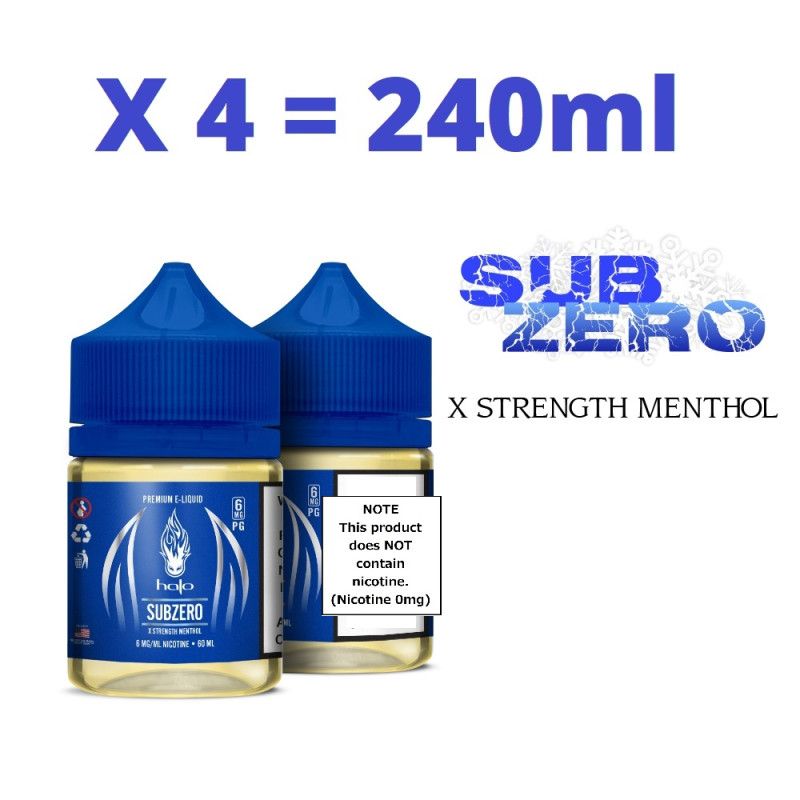 Halo サブゼロ 240ml (60ml x 4) (日本国内配送)