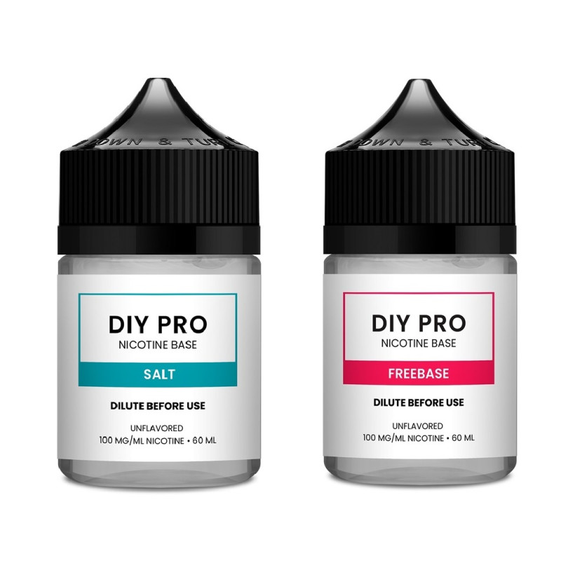 Nicopure DIY PRO - DIY用無味ニコチン 100mg 120ml コンボ (60ml Salt x 1 60ml Freebase x 1)
