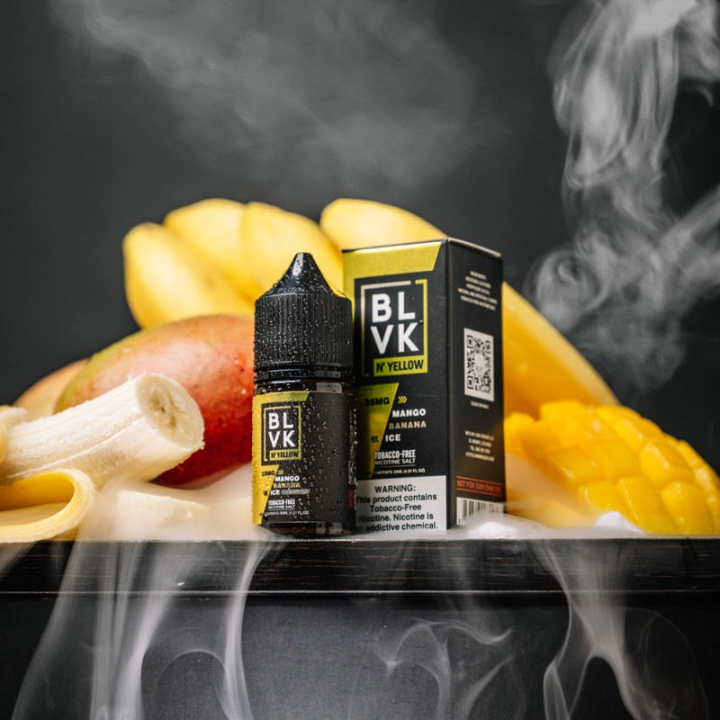 BLVK YELLOW - Mango Banana Ice Nicotine Salt  30ml