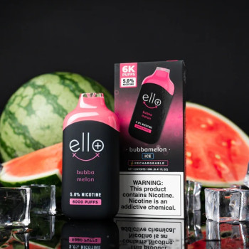 BLVK Ello Plus Disposable 6000 Puffs - Bubba Melon