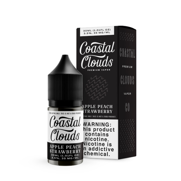 Coastal Clouds Salt Apple Peach Strawberry 30ml 