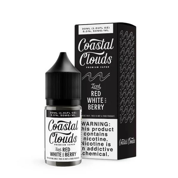 Coastal Clouds Salt ICED Red White and Berry 30ml 