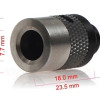 510 Wide-Bore 14mm Adjustable Airflow Drip Tip - Delrin Fitting, Aluminum, Stainless Steel Mouth Piece