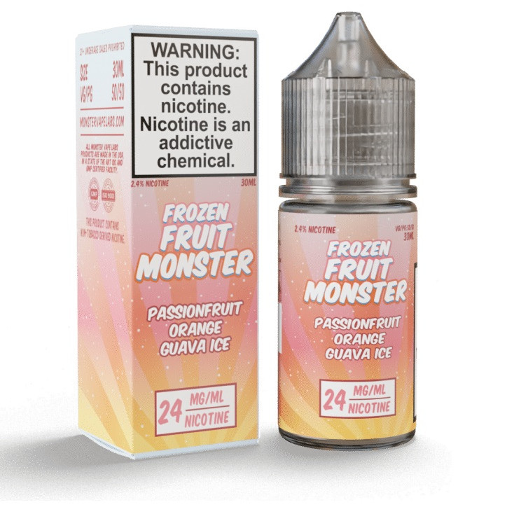 Frozen Fruit Monster Passionfruit Orange Guava Ice Nic Salt 30ml