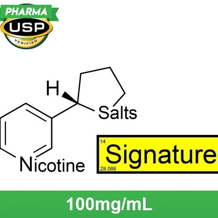 Nude Nicotine Nicotine Salts™ "SIGNATURE™" 100mg/mL ❄ USP Pharma  120ml - Flavorless