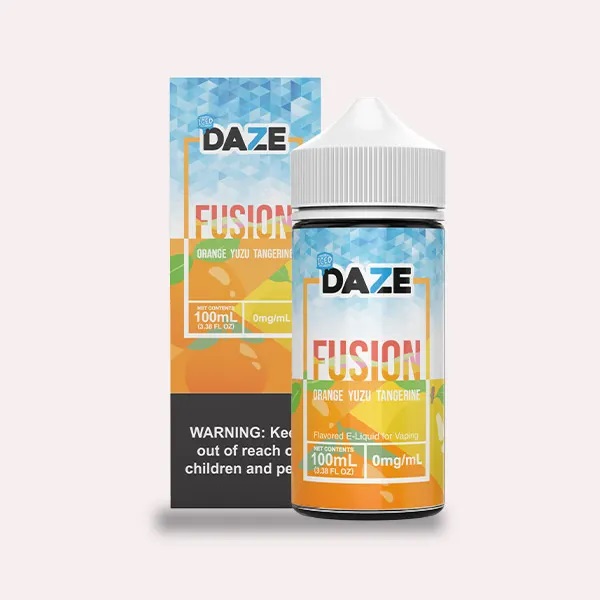 7 Daze Fusion Orange Yuzu Tangerine ICED 100ml (JAPAN Domestic Shipping)