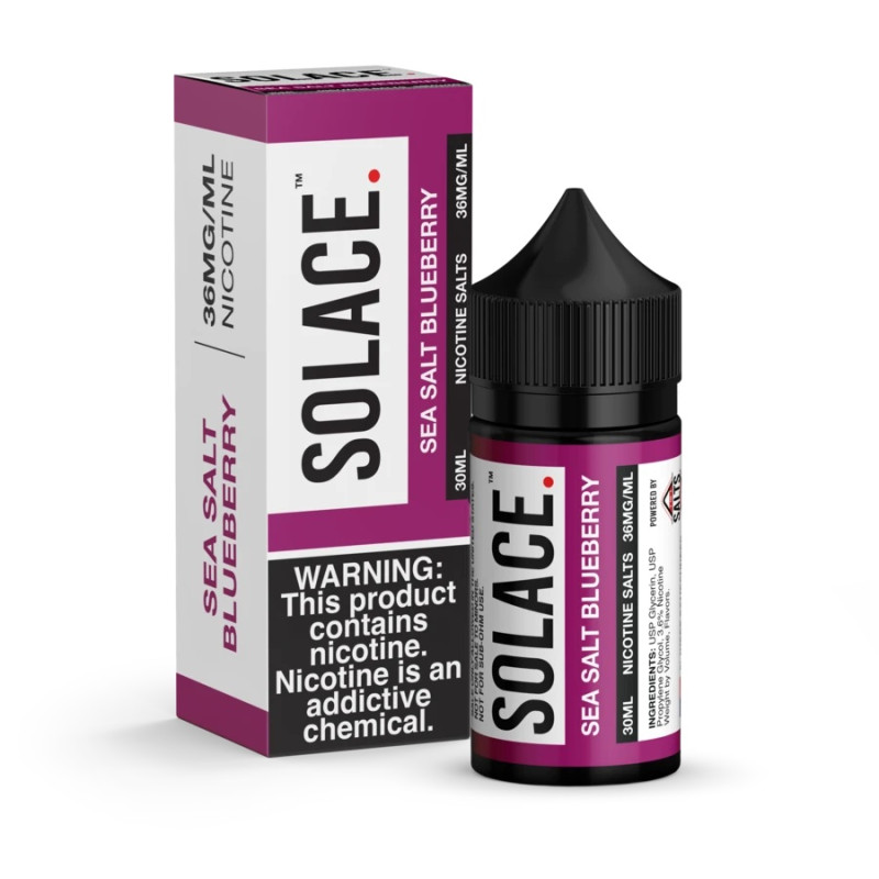 *Clearance Sale* Solace Salts Sea Salt Blueberry 30ml