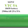 AUTHENTIC!  2 pcs of Sony VTC5A 18650 2500mAh 25A Battery - Flat Top (JAPAN Domestic Shipping)